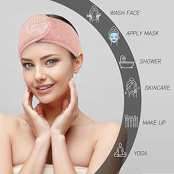 Women Adjustable Facial Headband Hair Band