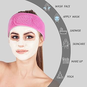 Women Adjustable Facial Headband Hair Band