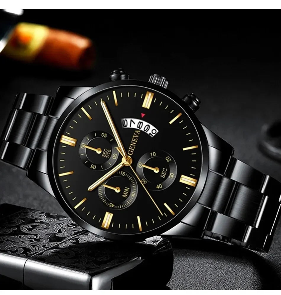 1PC Men's Luxury Watch Fashion Business Calendar