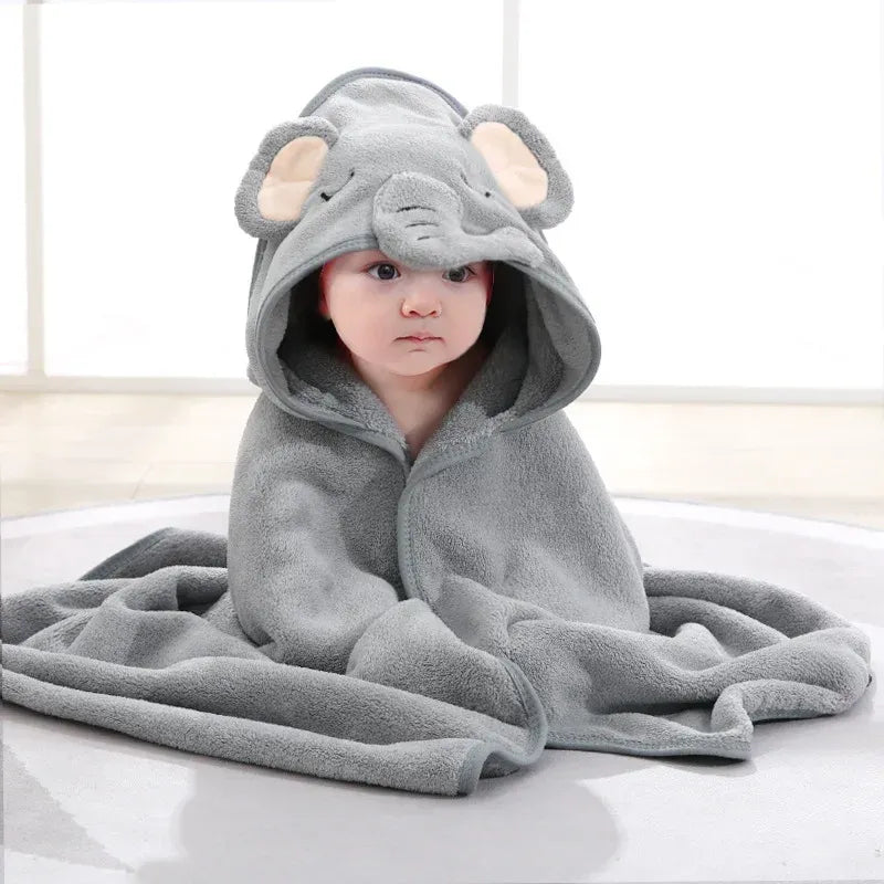 Baby Hooded Bath Towels Cartoon Animal