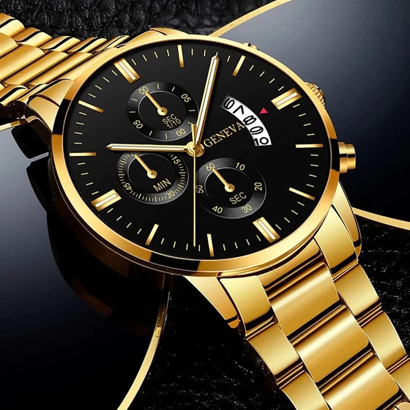 1PC Men's Luxury Watch Fashion Business Calendar