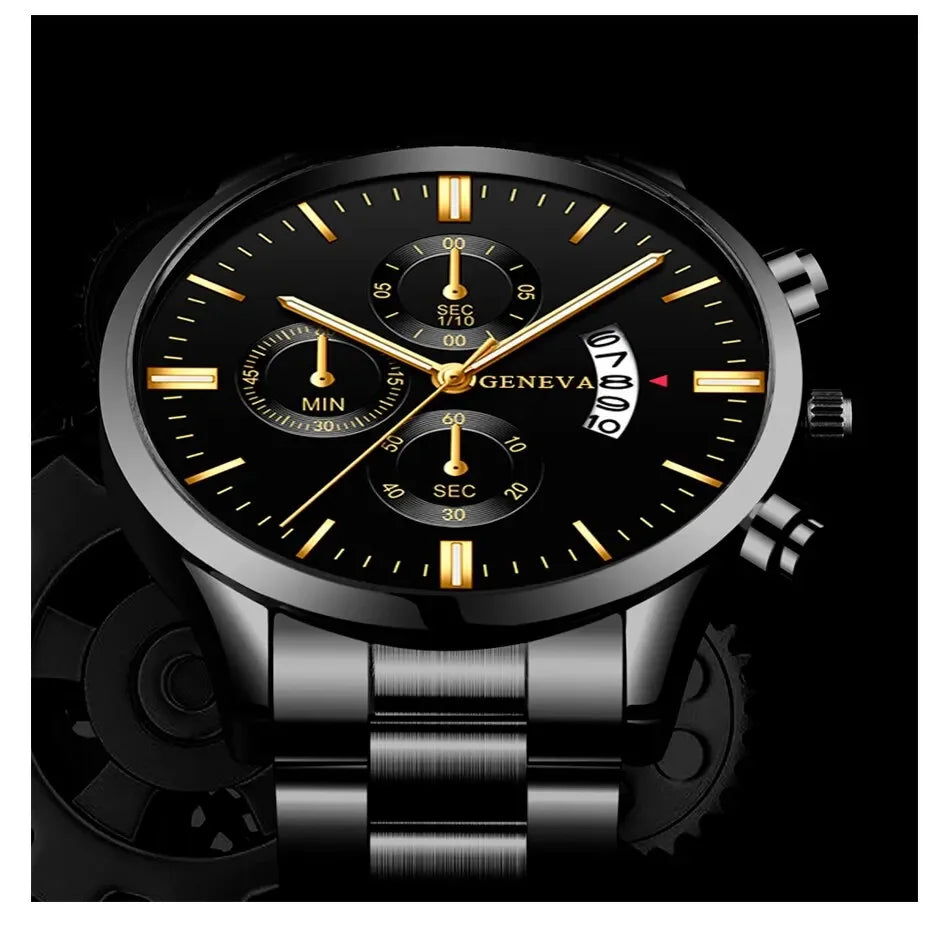 1PC Men's Luxury Watch Fashion Business Calendar