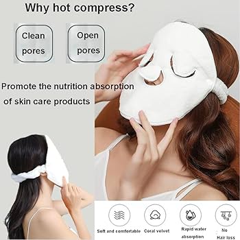 cold hot compress face towel wet