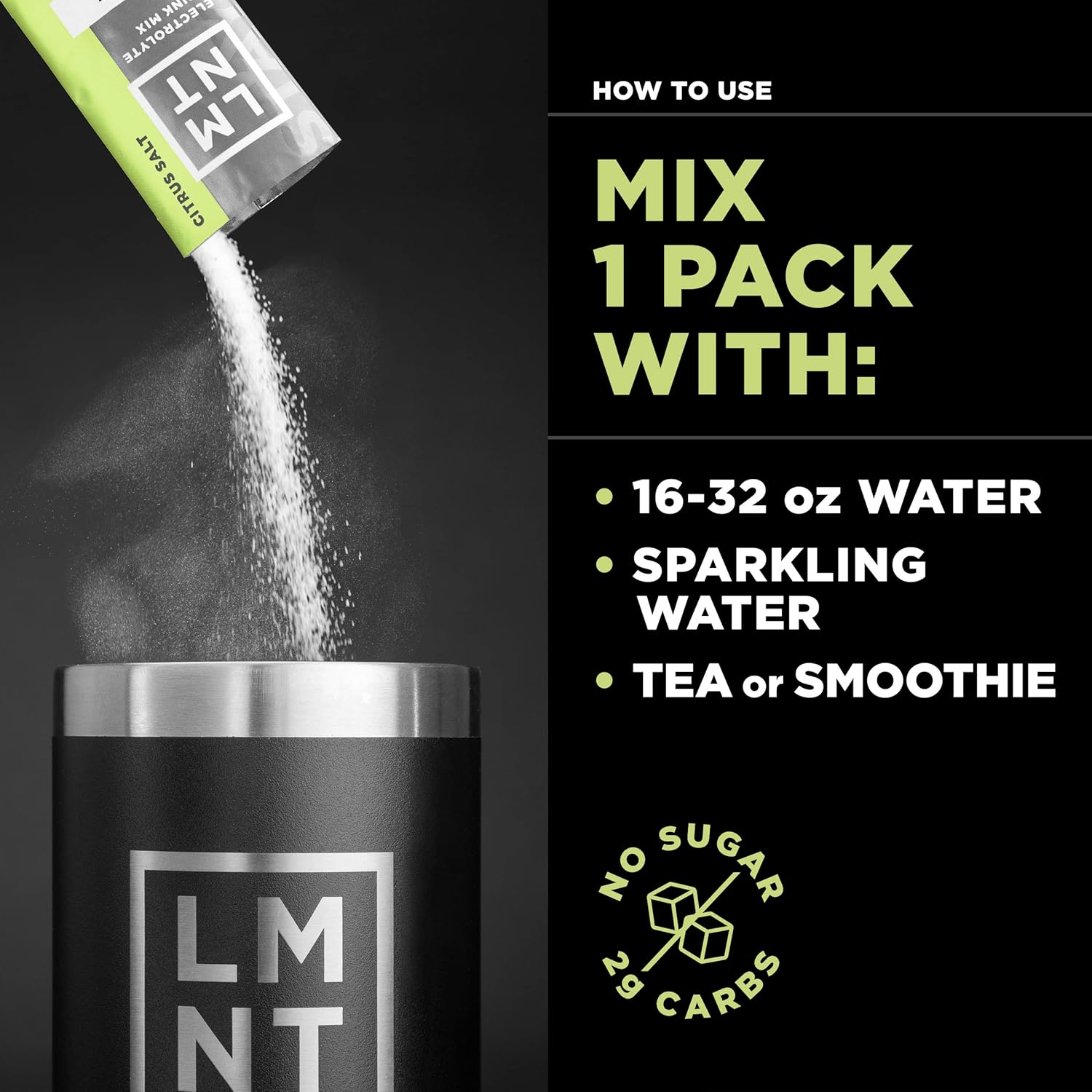 LMNT Electrolyte Drink Mix.