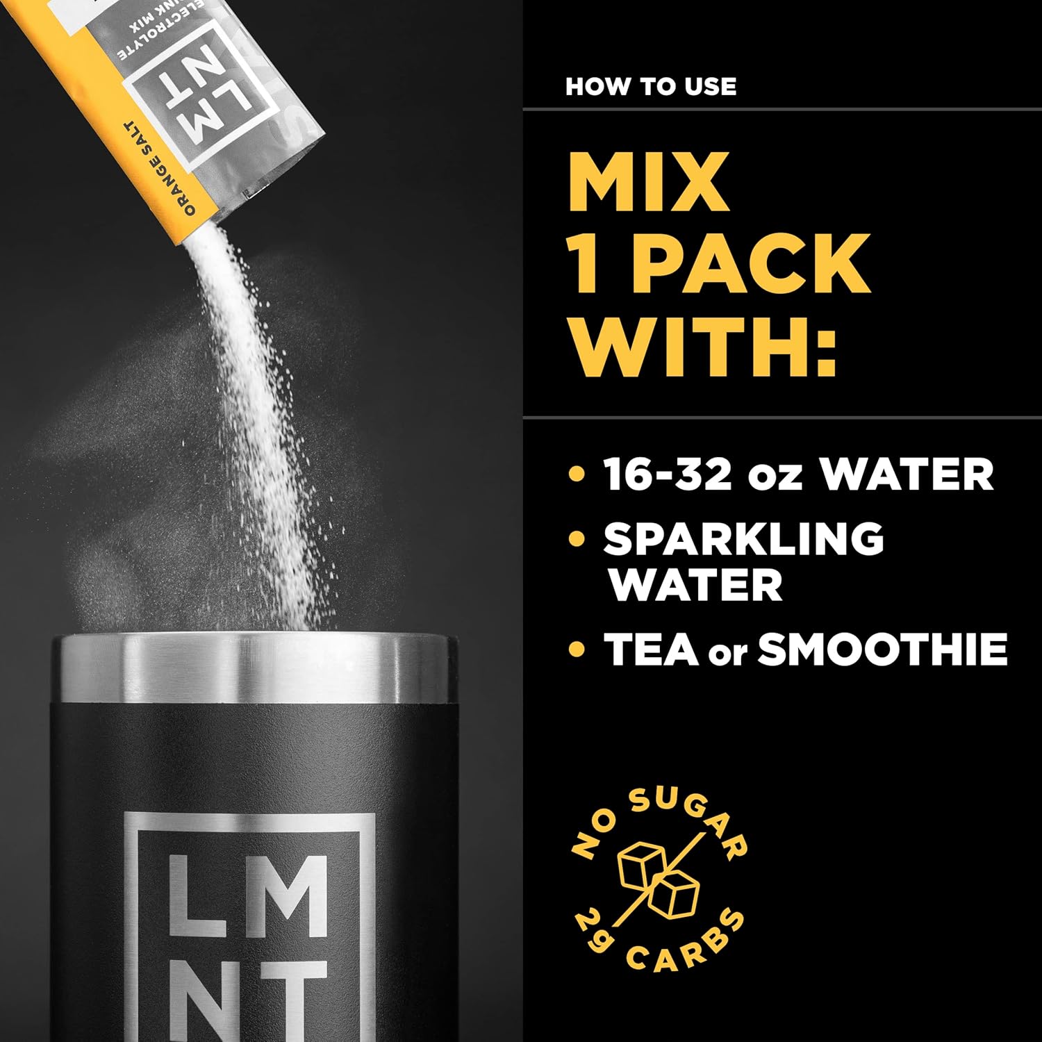 LMNT Electrolyte Drink Mix.